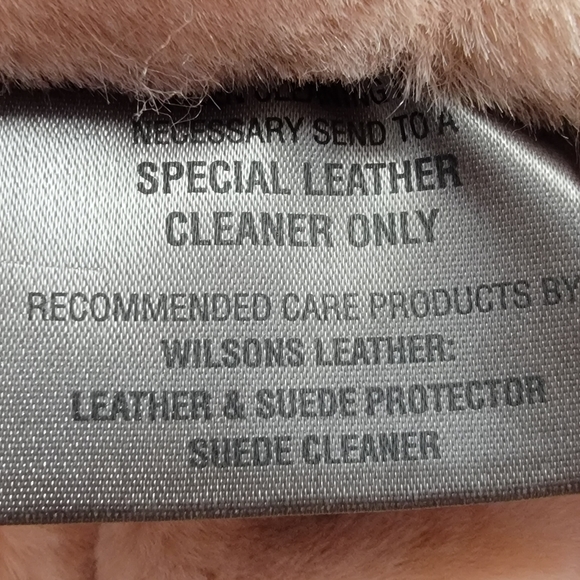 NWT Wilsons Maxima - Size L/XL Pink Suede Leather Poncho Cape Coat - Picture 15 of 16